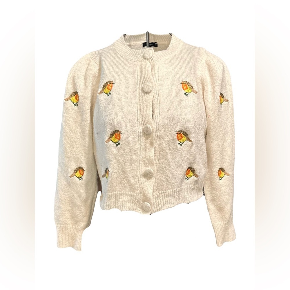Spring bird cardigan, trendyol, small